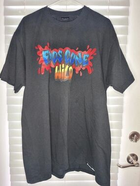 Foos Gone Wild Logo Black T-Shirt Graphic Tee Splatter Streetwear Men's Size XXL